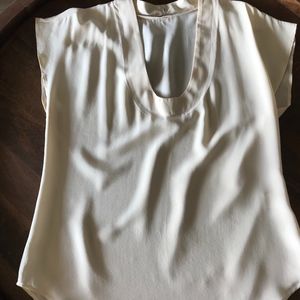 Twelfth Street by Cynthia Vincent Cream Silk Top